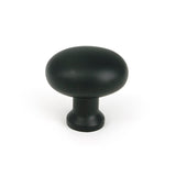 This is an image of From The Anvil - Matt Black Moore Cabinet Knob - 32mm available to order from Trade Door Handles in Kendal.