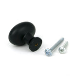 From The Anvil - Matt Black Moore Cabinet Knob - 38mm | Sku. 51252 | Trade Door Handles.