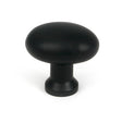 This is an image of From The Anvil - Matt Black Moore Cabinet Knob - 38mm available to order from Trade Door Handles in Kendal.