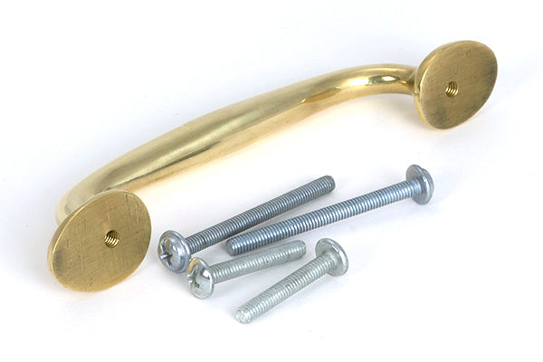 From The Anvil - Polished Brass Moore Pull Handle - Small