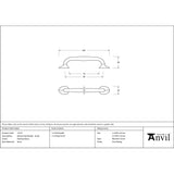 From The Anvil - Polished Brass Moore Pull Handle - Small | Sku. 51253 | Trade Door Handles.