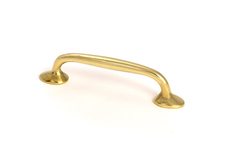 This is an image of From The Anvil - Polished Brass Moore Pull Handle - Small available to order from Trade Door Handles in Kendal.