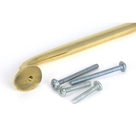 From The Anvil - Polished Brass Moore Pull Handle - Medium | Sku. 51254 | Trade Door Handles.