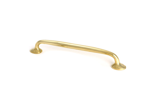 This is an image of From The Anvil - Polished Brass Moore Pull Handle - Medium available to order from Trade Door Handles in Kendal.