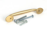 From The Anvil - Satin Brass Moore Pull Handle - Small | Sku. 51259 | Trade Door Handles.