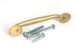 From The Anvil - Satin Brass Moore Pull Handle - Small