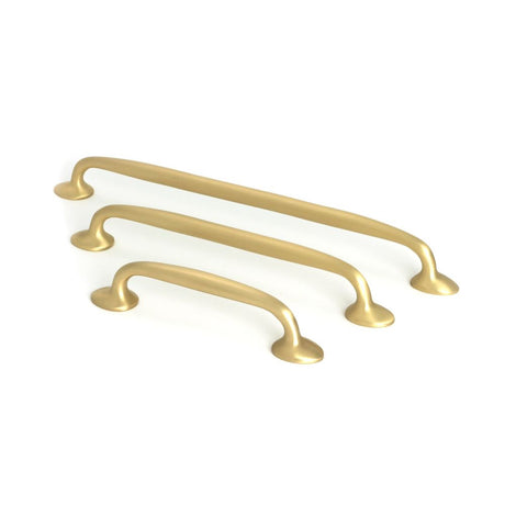From The Anvil - Satin Brass Moore Pull Handle - Small | Sku. 51259 | Trade Door Handles.