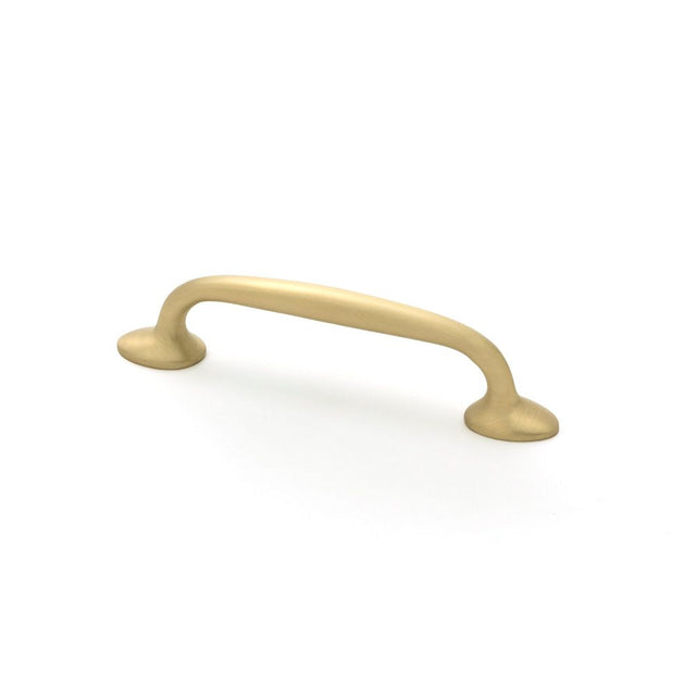 From The Anvil - Satin Brass Moore Pull Handle - Small | Sku. 51259 | Trade Door Handles.