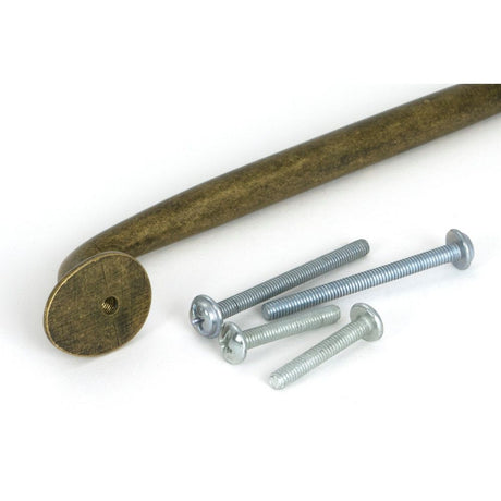 From The Anvil - Burnished Brass Moore Pull Handle - Medium | Sku. 51263 | Trade Door Handles.