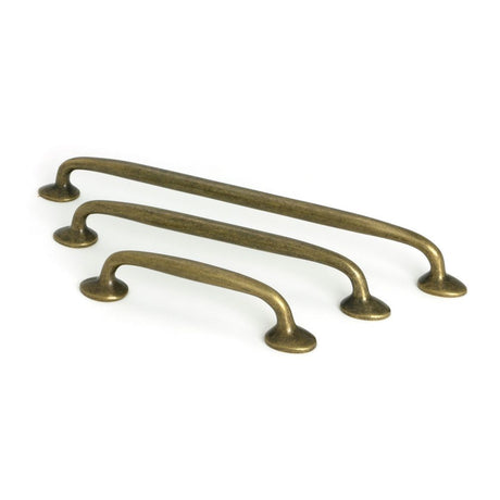 From The Anvil - Burnished Brass Moore Pull Handle - Medium | Sku. 51263 | Trade Door Handles.