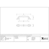 From The Anvil - Polished Chrome Moore Pull Handle - Small | Sku. 51265 | Trade Door Handles.