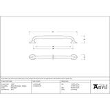 From The Anvil - Matt Black Moore Pull Handle - Medium | Sku. 51281 | Trade Door Handles.