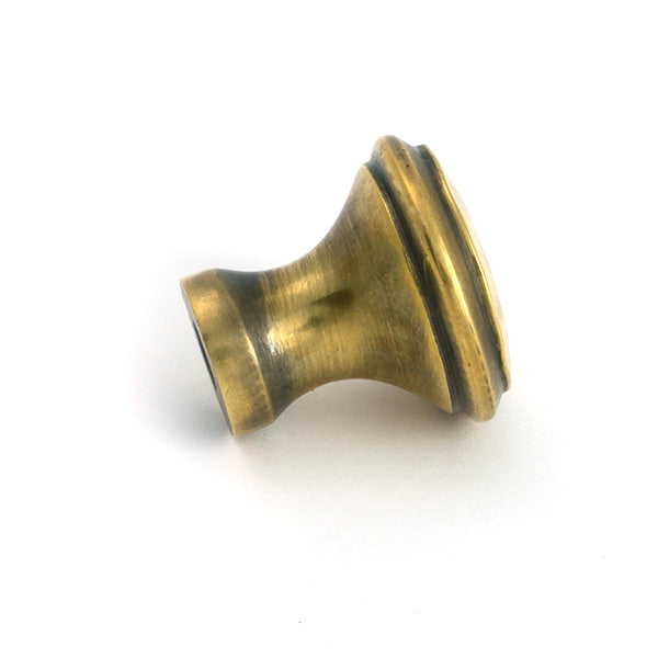 From The Anvil - Aged Brass Hammered Cabinet Knob - Small