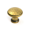 From The Anvil - Aged Brass Hammered Cabinet Knob - Medium | Sku. 51284 | Trade Door Handles.