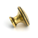 From The Anvil - Aged Brass Hammered Cabinet Knob - Large | Sku. 51285 | Trade Door Handles.