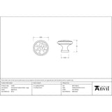 From The Anvil - Aged Brass Hammered Cabinet Knob - Large | Sku. 51285 | Trade Door Handles.