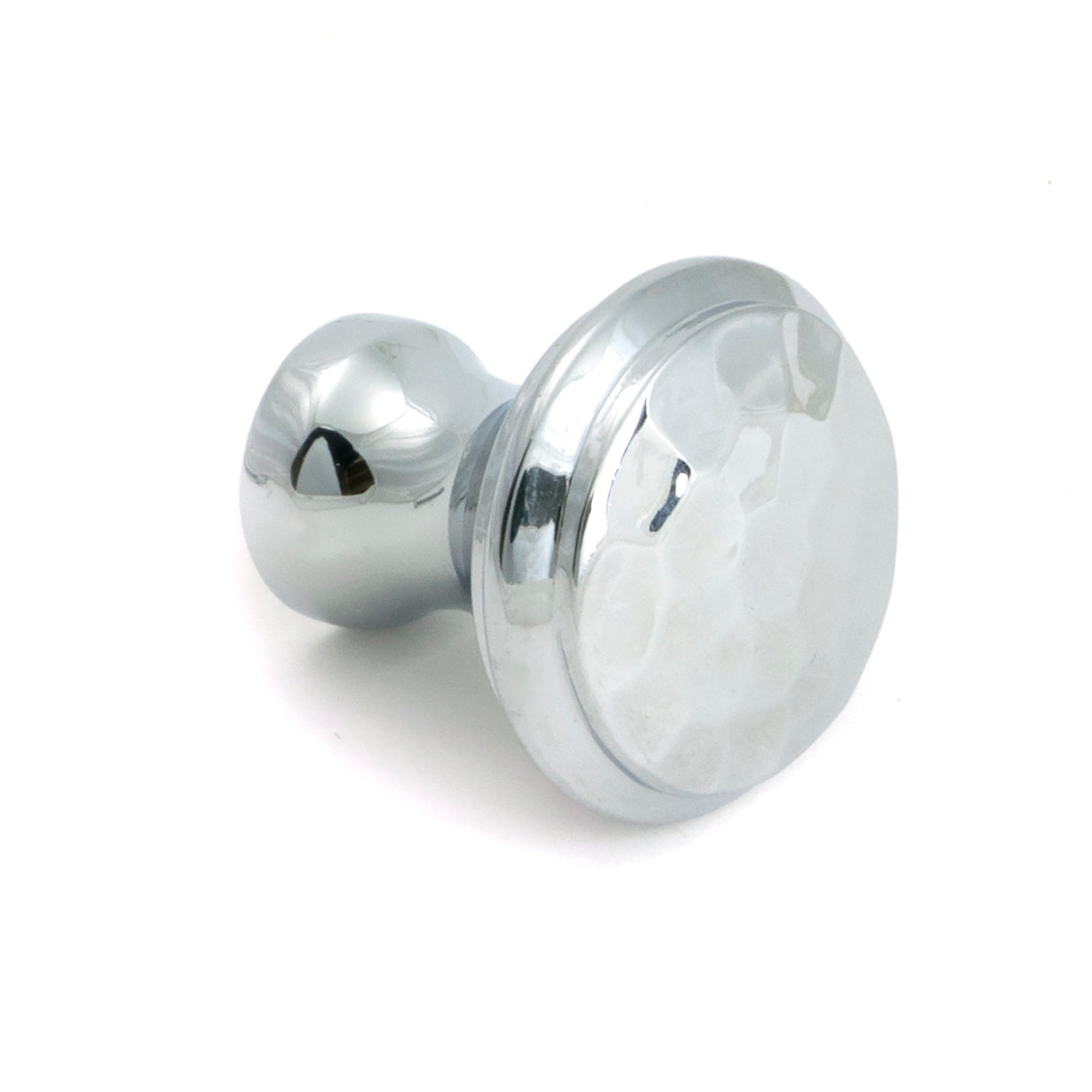 From The Anvil - Polished Chrome Hammered Cabinet Knob - Small | Sku. 51286 | Trade Door Handles.