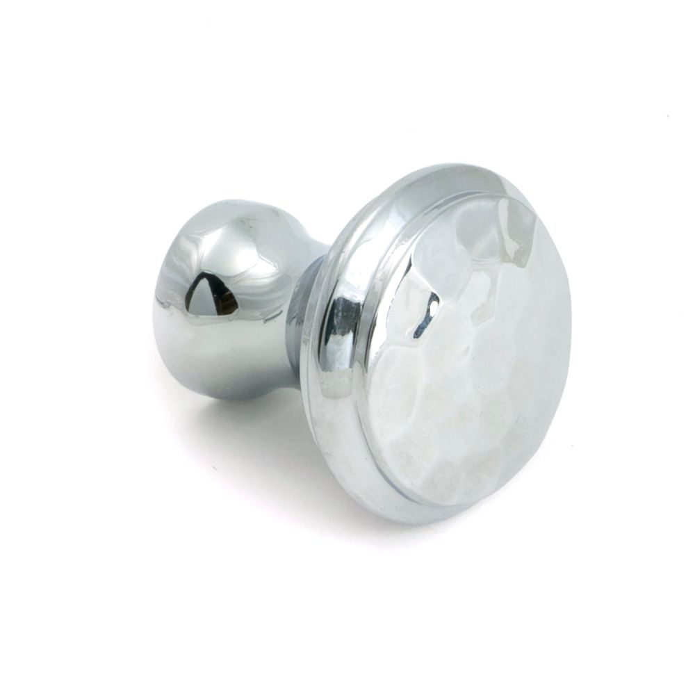 From The Anvil - Polished Chrome Hammered Cabinet Knob - Small | Sku. 51286 | Trade Door Handles.