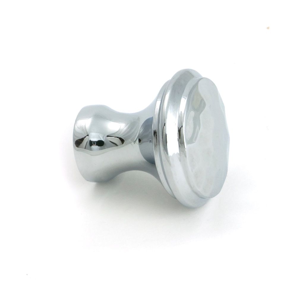 From The Anvil - Polished Chrome Hammered Cabinet Knob - Small | Sku. 51286 | Trade Door Handles.