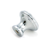 From The Anvil - Polished Chrome Hammered Cabinet Knob - Medium