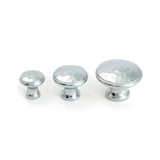 From The Anvil - Polished Chrome Hammered Cabinet Knob - Large | Sku. 51288 | Trade Door Handles.