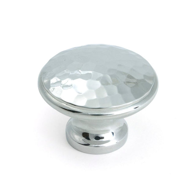 From The Anvil - Polished Chrome Hammered Cabinet Knob - Large | Sku. 51288 | Trade Door Handles.