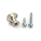 From The Anvil - Polished Nickel Hammered Cabinet Knob - Small | Sku. 51289 | Trade Door Handles.