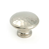 From The Anvil - Polished Nickel Hammered Cabinet Knob - Large | Sku. 51291 | Trade Door Handles.
