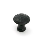 This is an image of From The Anvil - Aged Bronze Hammered Cabinet Knob - Small available to order from Trade Door Handles in Kendal.