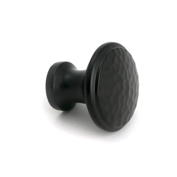 From The Anvil - Aged Bronze Hammered Cabinet Knob - Medium