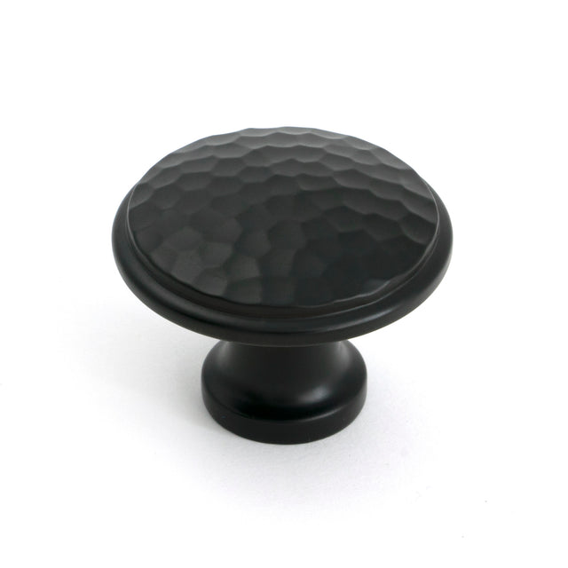 From The Anvil - Aged Bronze Hammered Cabinet Knob - Large | Sku. 51294 | Trade Door Handles.