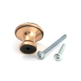 From The Anvil - Polished Bronze Hammered Cabinet Knob - Medium