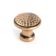 From The Anvil - Polished Bronze Hammered Cabinet Knob - Medium | Sku. 51296 | Trade Door Handles.