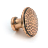 From The Anvil - Polished Bronze Hammered Cabinet Knob - Large