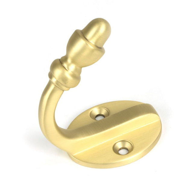 From The Anvil - Satin Brass Coat Hook | Sku. 51300 | Trade Door Handles.