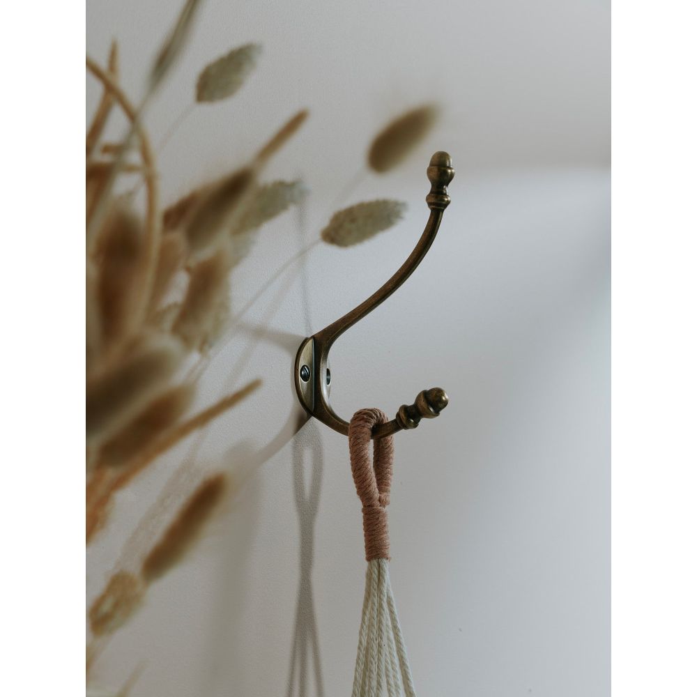 From The Anvil - Burnished Brass Hat & Coat Hook | Sku. 51303 | Trade Door Handles.