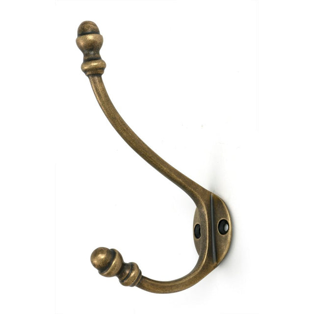 From The Anvil - Burnished Brass Hat & Coat Hook | Sku. 51303 | Trade Door Handles.