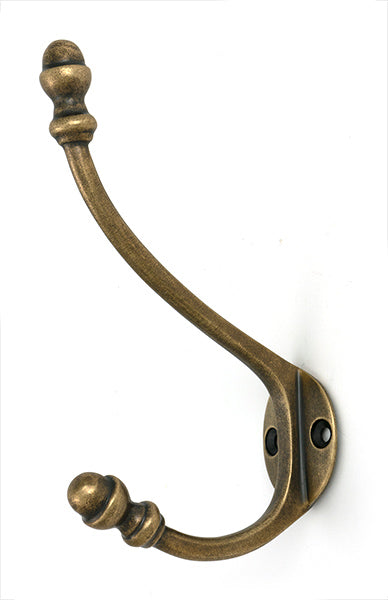 This is an image of From The Anvil - Burnished Brass Hat & Coat Hook available to order from Trade Door Handles in Kendal.