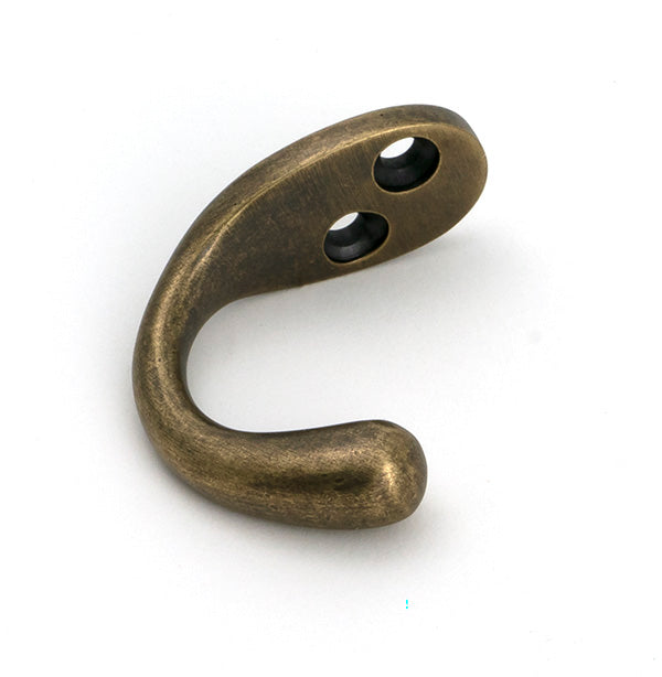 From The Anvil - Burnished Brass Celtic Single Robe Hook