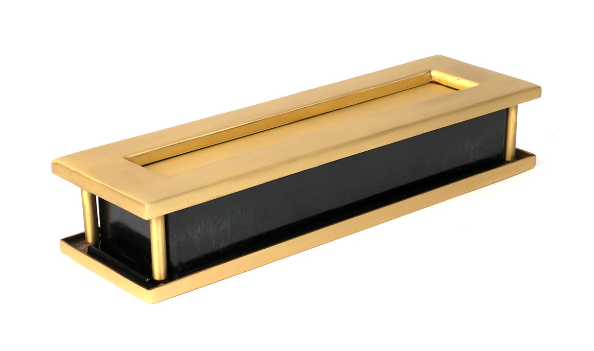 From The Anvil - Satin Brass Traditional Letterbox | Sku. 51308 | Trade Door Handles.