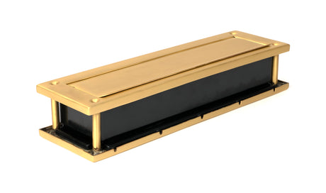 From The Anvil - Satin Brass Traditional Letterbox | Sku. 51308 | Trade Door Handles.