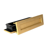 From The Anvil - Satin Brass Traditional Letterbox | Sku. 51308 | Trade Door Handles.