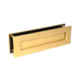 From The Anvil - Satin Brass Traditional Letterbox | Sku. 51308 | Trade Door Handles.