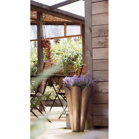 From The Anvil - Satin Marine SS (316) 30cm Flora Pot (Drainage holes) | Sku. 51318 | Trade Door Handles.