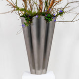 From The Anvil - Satin Marine SS (316) 40cm Flora Pot (Drainage holes) | Sku. 51319 | Trade Door Handles.