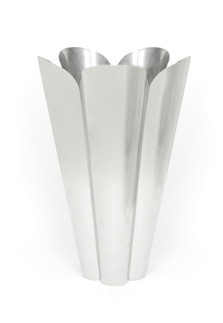 From The Anvil - Polished Marine SS (316) 40cm Flora Pot (Drainage holes) | Sku. 51321 | Trade Door Handles.