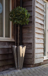 From The Anvil - Polished Marine SS (316) 40cm Flora Pot (Drainage holes) | Sku. 51321 | Trade Door Handles.