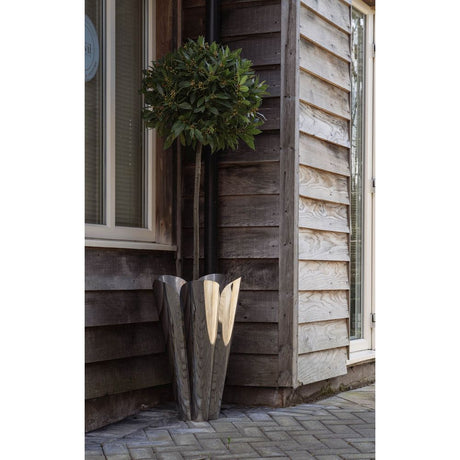 From The Anvil - Polished Marine SS (316) 40cm Flora Pot (Drainage holes) | Sku. 51321 | Trade Door Handles.