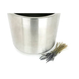 From The Anvil - Satin Marine SS (316) 28cm Newlyn Pot (Drainage holes) | Sku. 51322 | Trade Door Handles.