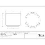 From The Anvil - Polished Marine SS (316) 28cm Newlyn Pot (Drainage holes) | Sku. 51323 | Trade Door Handles.